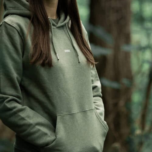 Hoodie Kaki Chiné